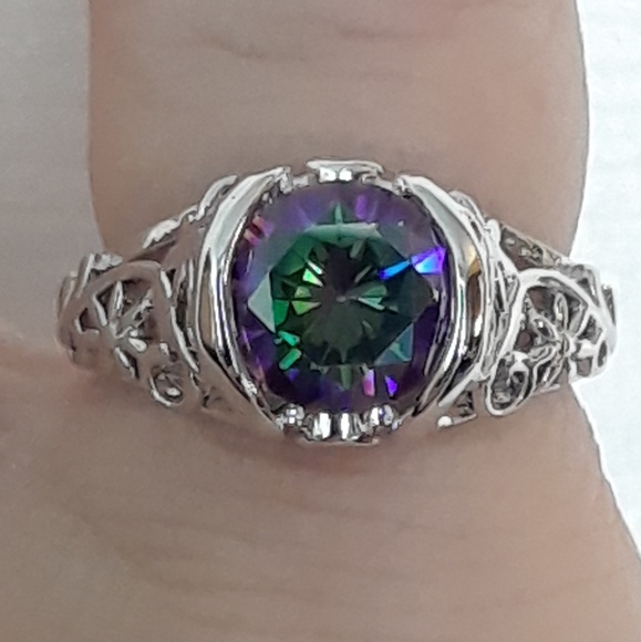 manufacturer (usa) Jewelry - 🔥NWT! Genuine Northern Mystic Topaz .925 Ring +🎁